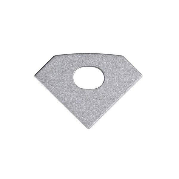 Terminal with hole for RJ, silver color, 1 pc image 1