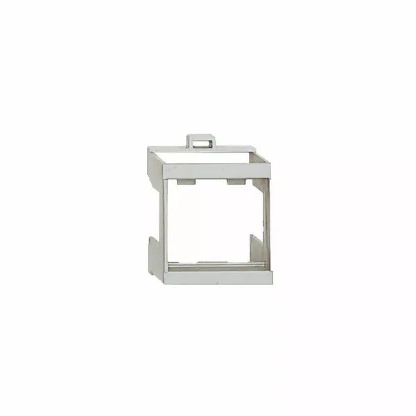2 modules adapter frame to install System 45 devices on  DIN rail image 1