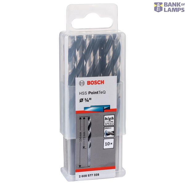 HSS Twist Drill Bit PointTeQ 1/4", 10 pcs. image 2