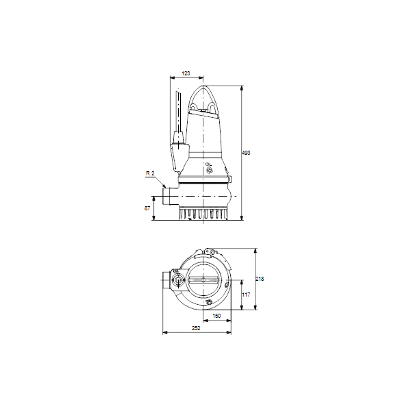 Drainage sewage pump DP10.50.09.2.50B 3x400V 50Hz image 2