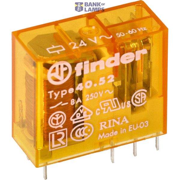 PCB/Plug-in Rel. 5mm.pinning 2CO 8A/48VAC/AgCdO (40.52.8.048.2000) image 4
