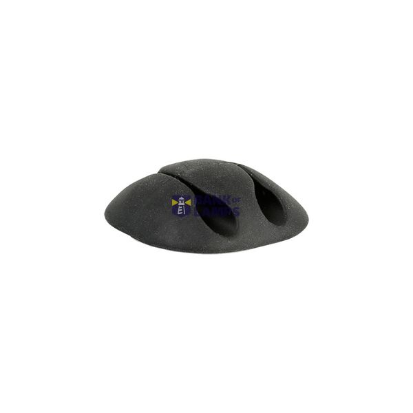 Self-adhesive cable holder UKSO-22, 2xØ5.5mm, color: black image 1
