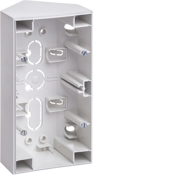 Corner housing 2gang, S.1, polar white matt image 1