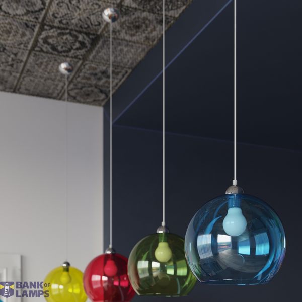 HANGING LAMP BALL YELLOW E27 1X60W IP20 image 6