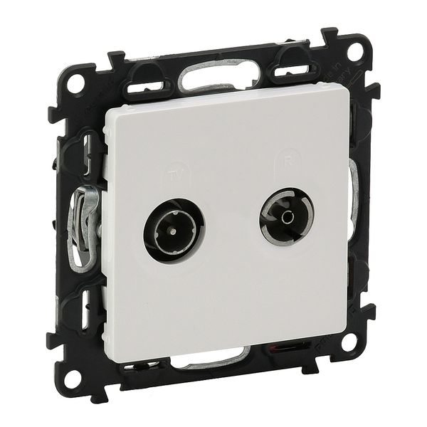 TV/R SOCKET THROUGH WHITE VALENA LIFE image 3