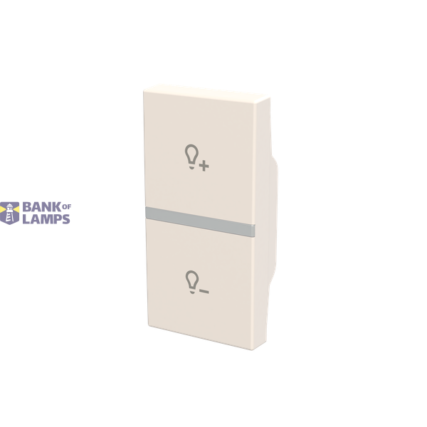 Rocker cover dimmer symbol - 1M - White image 2