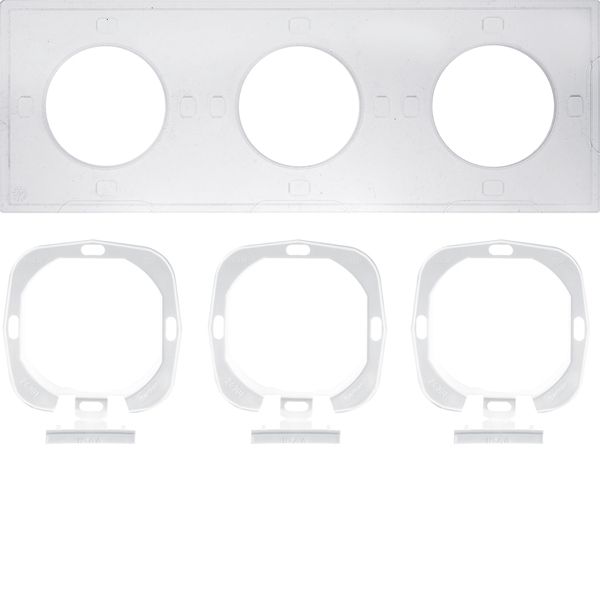 Sealing set S.1 IP44 with flange 3gang image 1