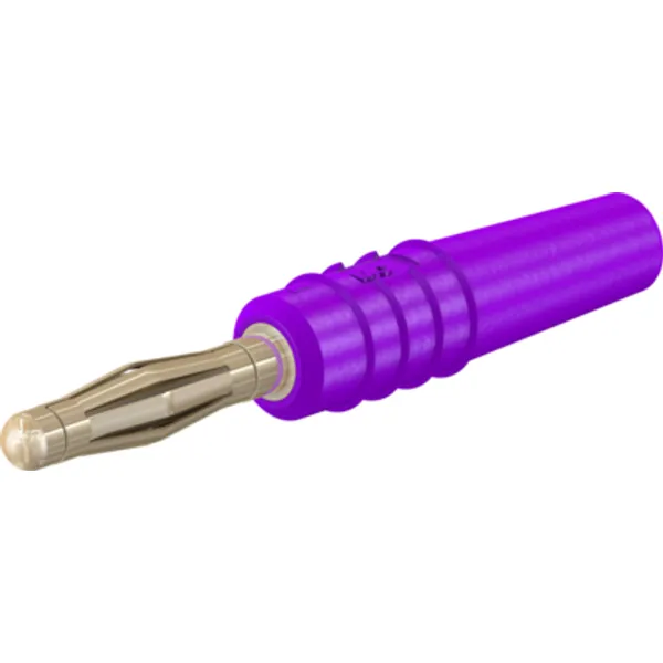 2 mm plug, solder connection, 0.5 mm², purple, 22.2618-26 image 1