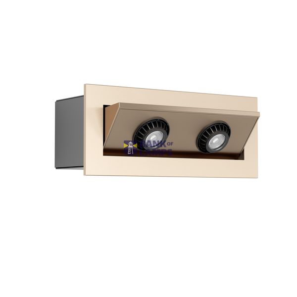 ESTEPEROLA RECESSED WALL LUMINAIRE 5,2W BRUSHED COPPER 3K image 1