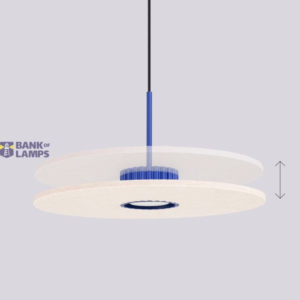 Pendant lamp OVO 1 ultramaryna/beżowa filc Gx53 image 3