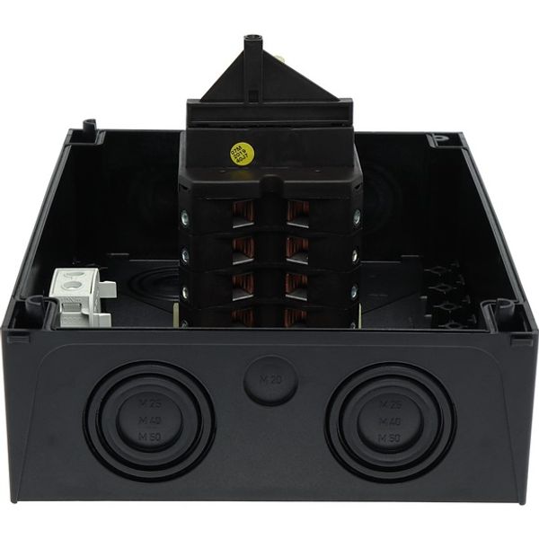 T5-4-15682/I5/SVB-SW Main switch, T5, 100 A, surface mounting, 4 contact unit(s), 6 pole, 1 N/O, 1 N/C, STOP function, With black rotary handle and locking ring, Lockable image 6
