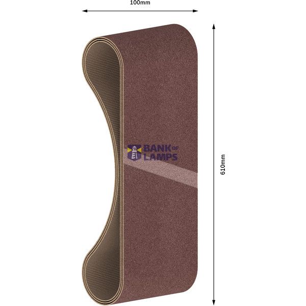 3-piece X440 sanding belt set 100 x 610 mm, 150 image 3