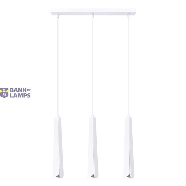 Pendant lamp PRYSM 3L white image 1