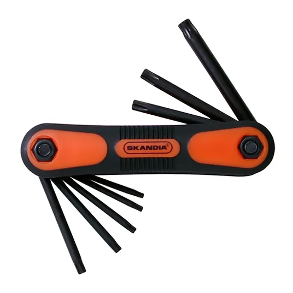 Skandia folding hex key set T9-T40 8pcs image 1