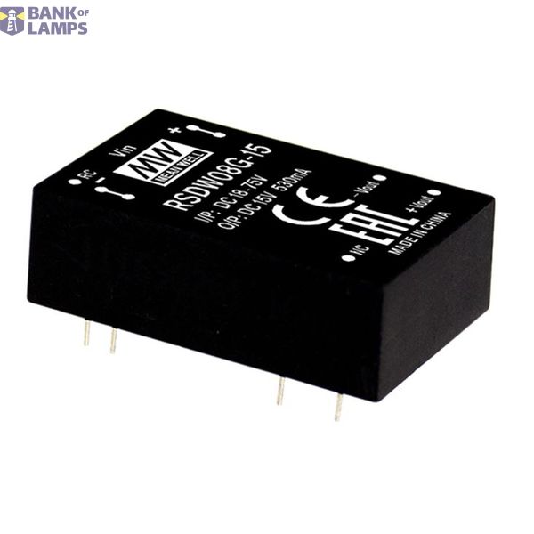 RSDW08F-03 DC/DC converter 9-36V:+3.3V 2000mA 8W, MEAN WELL image 1