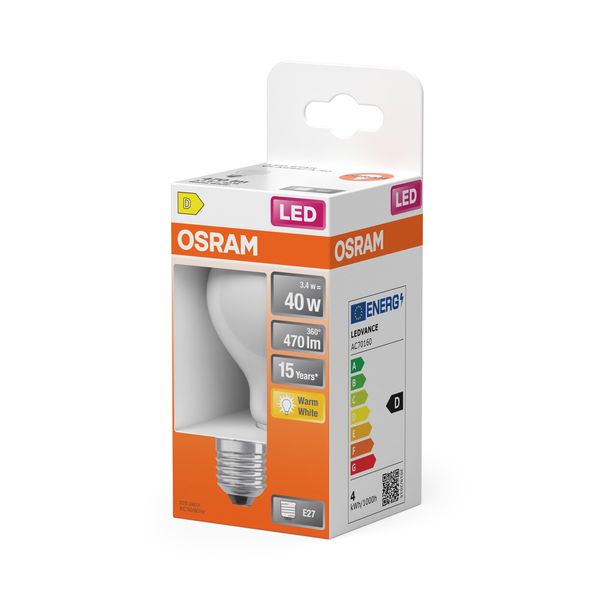 LEDSCLA40 3,4W/827 230VGLFR E27 FS1OSRAM image 2