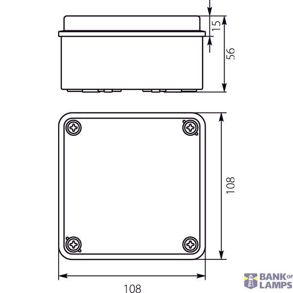Hermetic box with membrane chokes. image 2