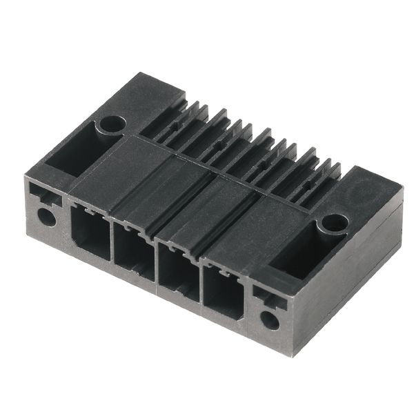 PCB plug-in connector, male header, Solder flange, THT/THR solder connection, 7.62 mm, Number of poles: 2, 90°, Solder pin length (l): 2.6 mm, tinned, black, Box image 2