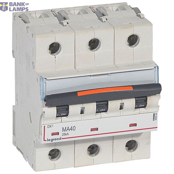 Magnetic Circuit Breaker DX3 MA 25kA 40A 3P image 2