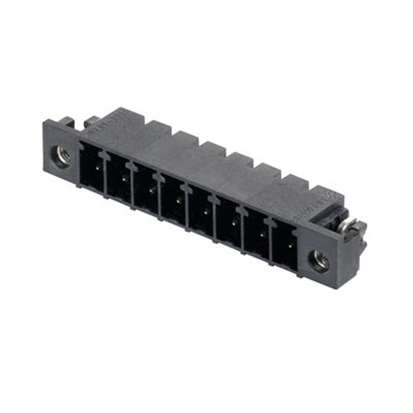 PCB plug-in connector, male header, Solder flange, THT/THR solder connection, 3.81 mm, Number of poles: 2, 90°, Solder pin length (l): 1.5 mm, tinned, black, Box image 3