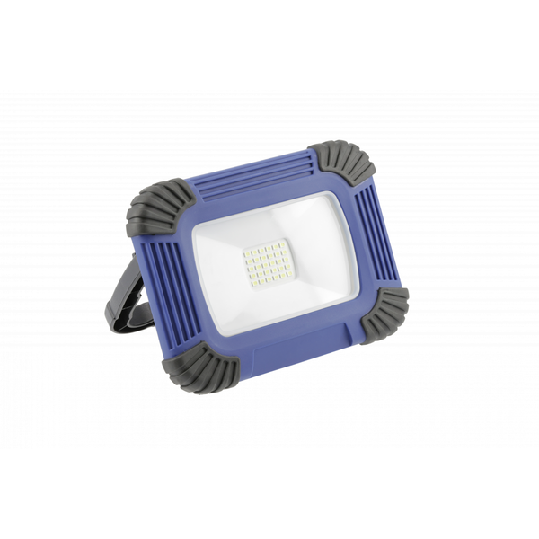 LED floodlight with rechargeable battery ONYX, 20 W, 1600 lm, 6400K, USB 5V/1A, RA>80, IP54, 120°, blue image 1