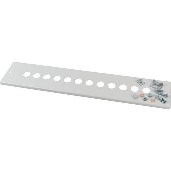 XME0404CI Front cover, +mounting kit, for 9xRMQ, HxW=100x425mm, grey image 3