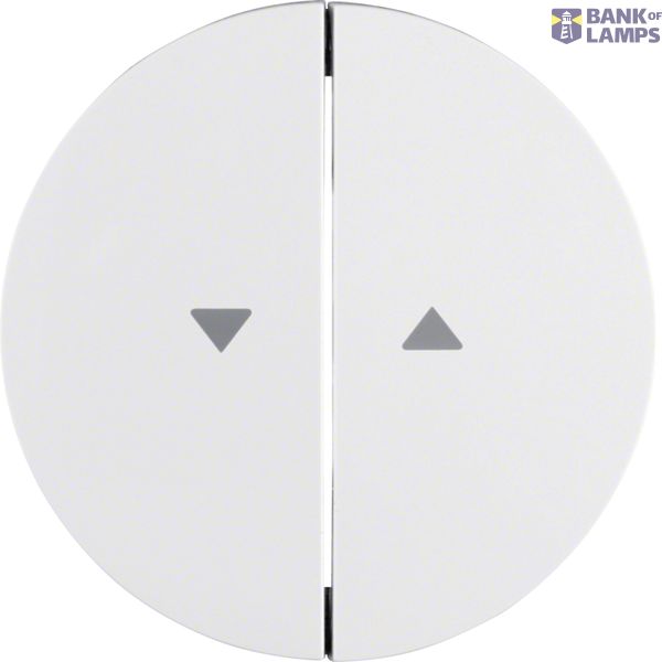 Rocker switch for single blind operation, R.1/R.3/R.8, polar white image 1