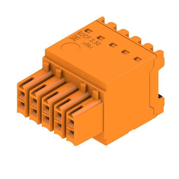 PCB plug-in connector, female plug, 3.50 mm, Number of poles: 10, 180°, PUSH IN with push button, Clamping range, max. : 1.5 mm², Box image 1