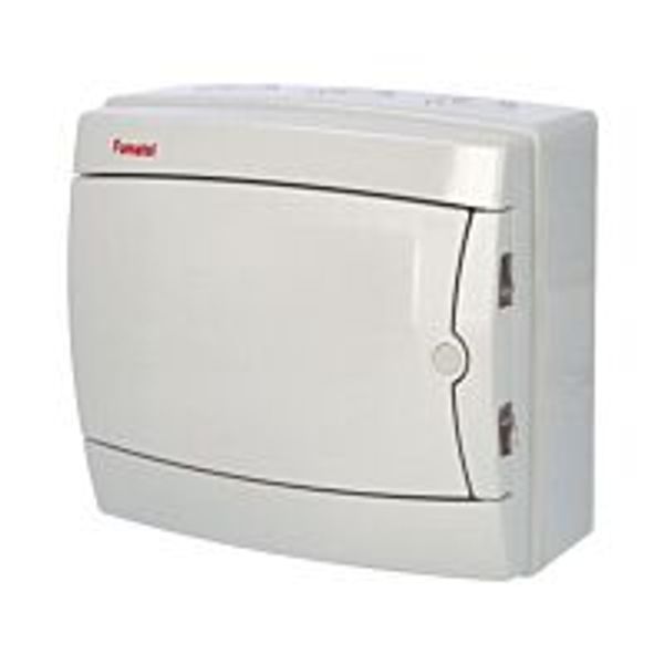 Cabinet ACQUA 3908-TB, 8TE, 215x235x110mm, opaque plastic door, IP65 image 1