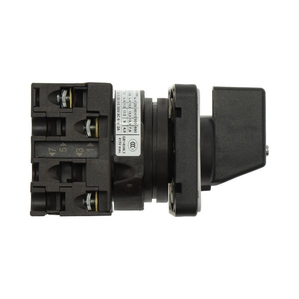 T0-2-1/E On-Off switch, T0, 20 A, flush mounting, 2 contact unit(s), 3 pole, with black thumb grip and front plate image 17
