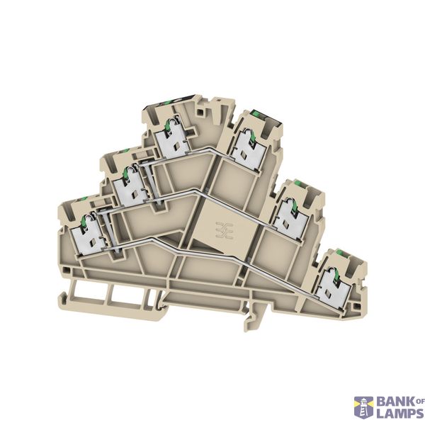 Multi-tier modular terminal, SNAP IN, dark beige, 2.5 mm², 800 V, Numb image 1