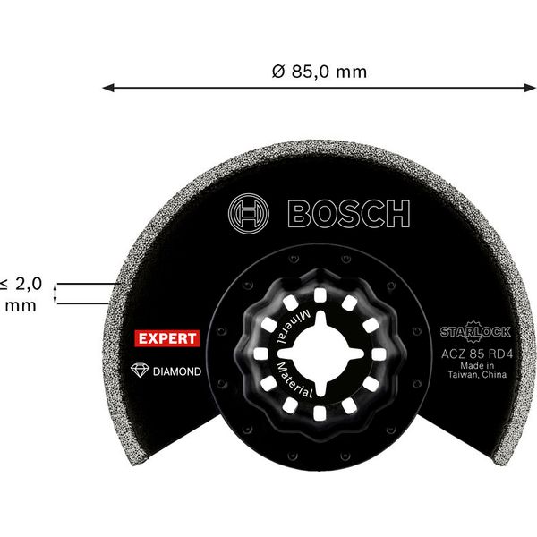 EXPERT Grout Segment Blade ACZ 85 RD4 Multitool Blade 85 mm image 1