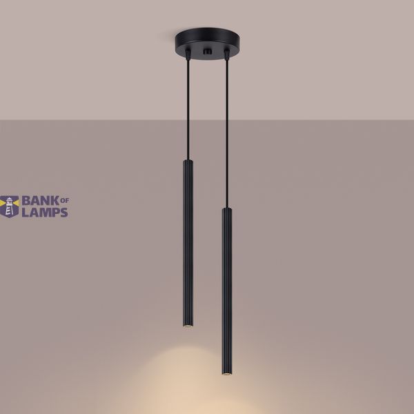 Pendant lamp ARCHE 2P black image 13