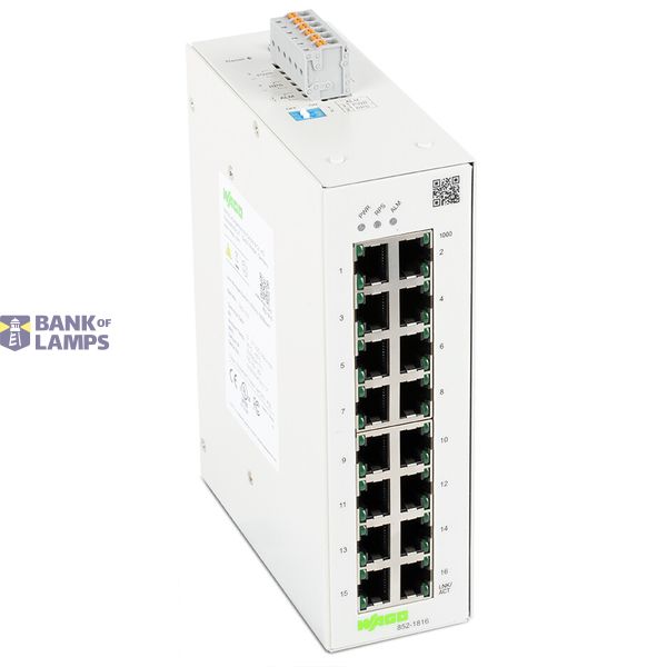 Lean Managed Switch 16 Ports 1000Base-T light gray image 1