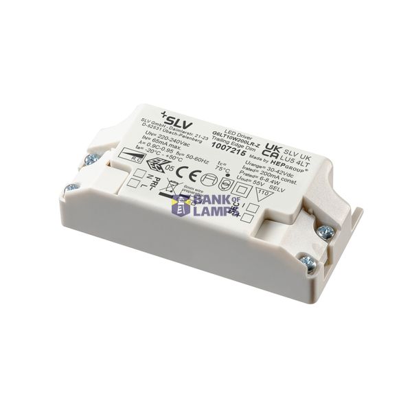LED DRIVER, 10W, 200mA, PHASE, incl. strain relief image 1
