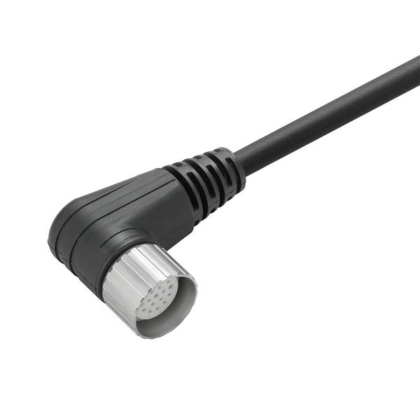Sensor/actuator line, One end without connector, M23, Number of poles: 19, 10 m, Socket, angled, Shielded: No, LED: No, Sheath material: PUR, Halogen: No image 2