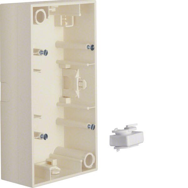 Surface-mtd housing 2gang, S.1, white glossy image 1