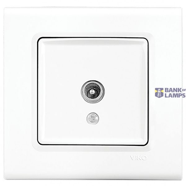 Linnera-Rollina TV Socket Terminated White image 1