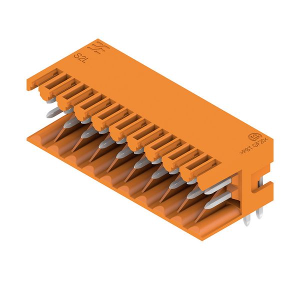 PCB plug-in connector, male header, open side, THT solder connection, 3.50 mm, Number of poles: 20, 90°, Solder pin length (l): 3.5 mm, tinned, orange, Box image 2