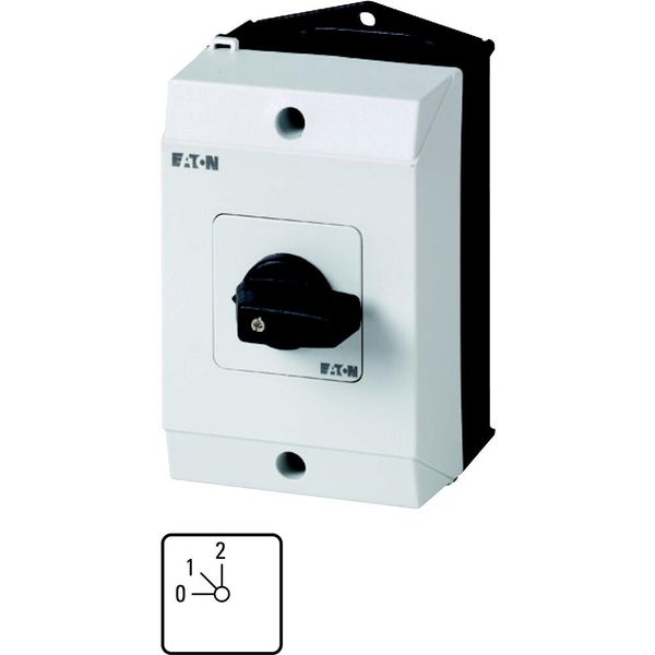 T0-3-8314/I1 Step switches, T0, 20 A, surface mounting, 3 contact unit(s), Contacts: 6, 45 °, maintained, With 0 (Off) position, 0-2, Design number 8314 image 2