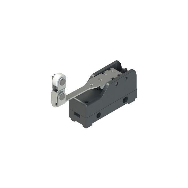 Microswitch with one-way roller lever image 1