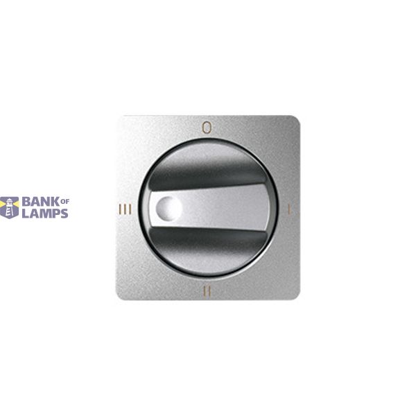 Cover for rotary switch (4 positions), cold aluminum image 1