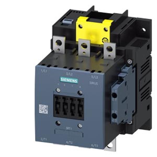 Contactor, AC-1, 275 A/690 V/40 °C, 3-pole, 200-277 V AC/DC, F-PLC-IN, 2 NO+2 NC image 2