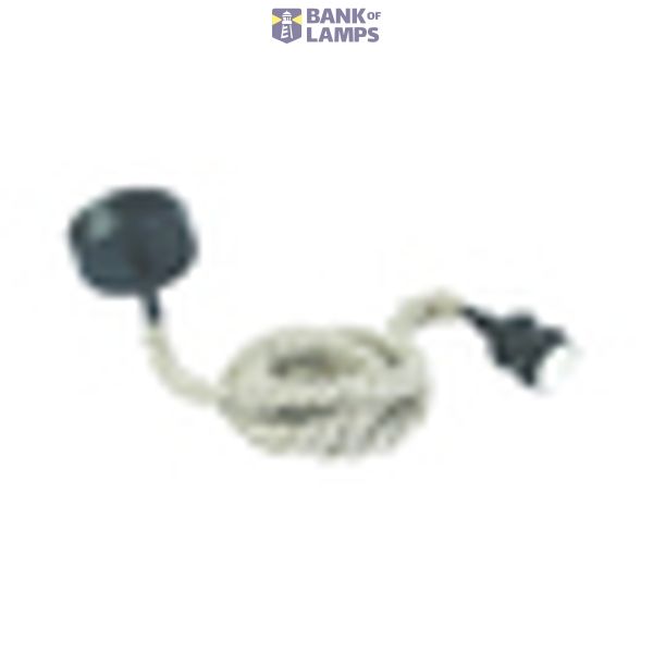 BLACK E27 THICK ROPE WIRE 2m SUSPENSION image 2