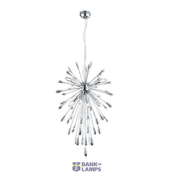 Minsk pendant 7xE14 chrome image 1