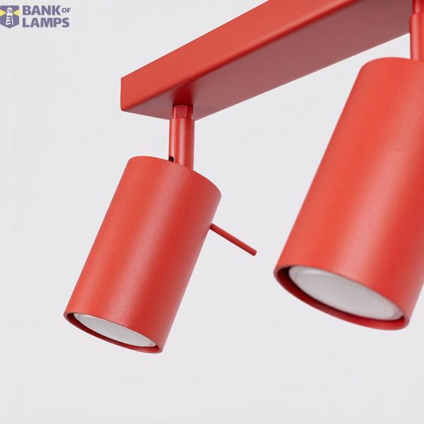 Ceiling lamp RING 6L red image 7