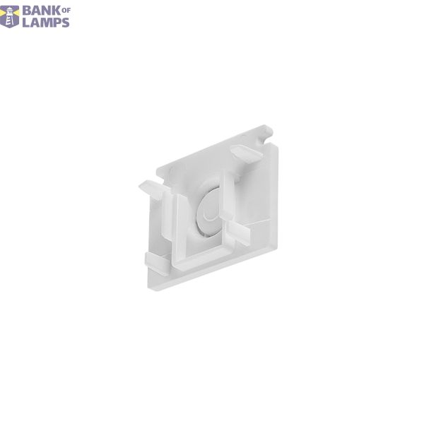End cap for mounting track standard, 48V TRACK, white image 1