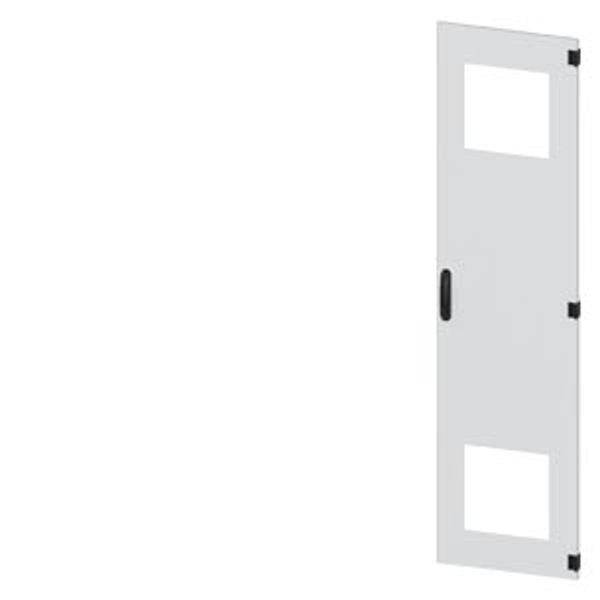 SIVACON, door, right, with cutout for filter fan, with ventilation openings image 2
