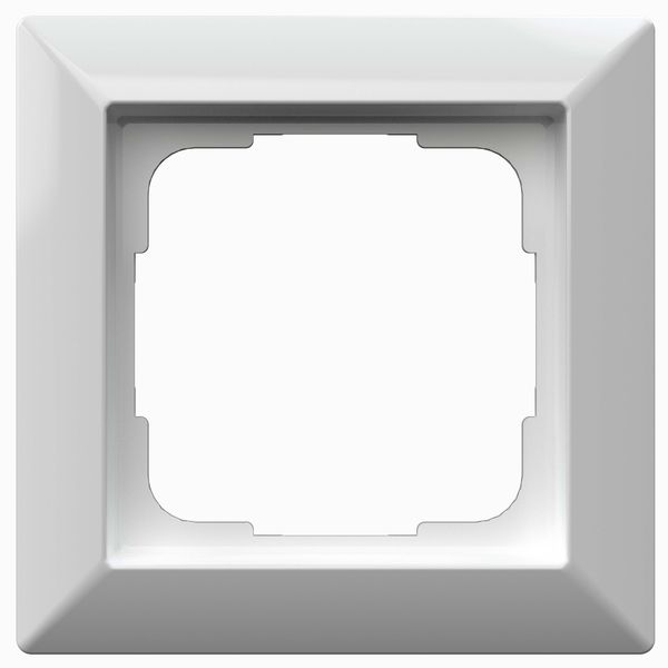 Cover frame 55x55 format, RAL 9010 glossy image 1