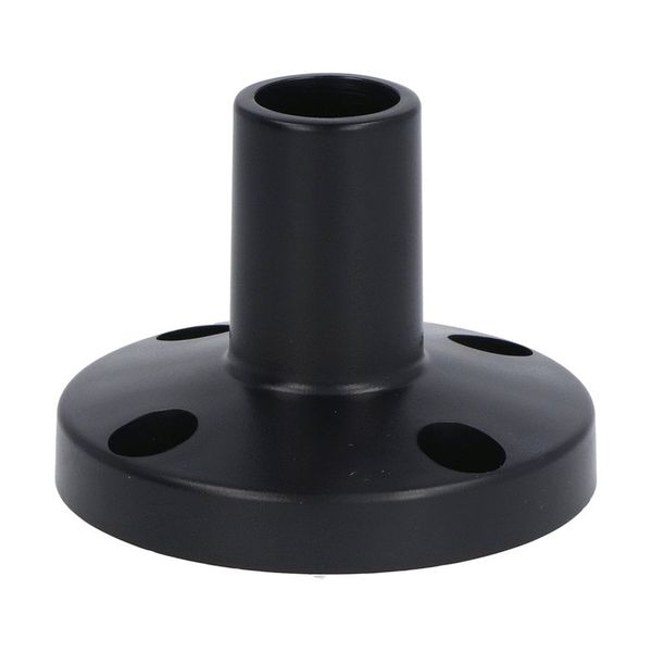 Fixing base for horizontal surface, black plastic. For Ø50mm signal towers image 1